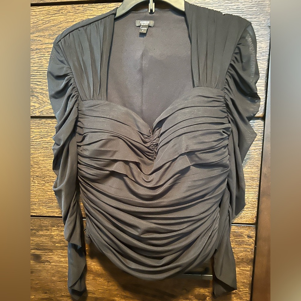 Express Black Body Contour Top